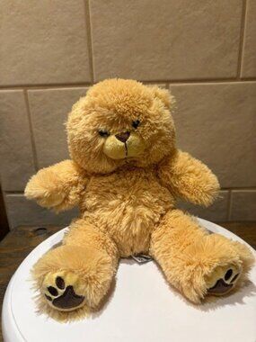 2001 Shaggy Teddy Bear The Bear Factory Stuffed Animal 11" Plush Beige Soft VTG